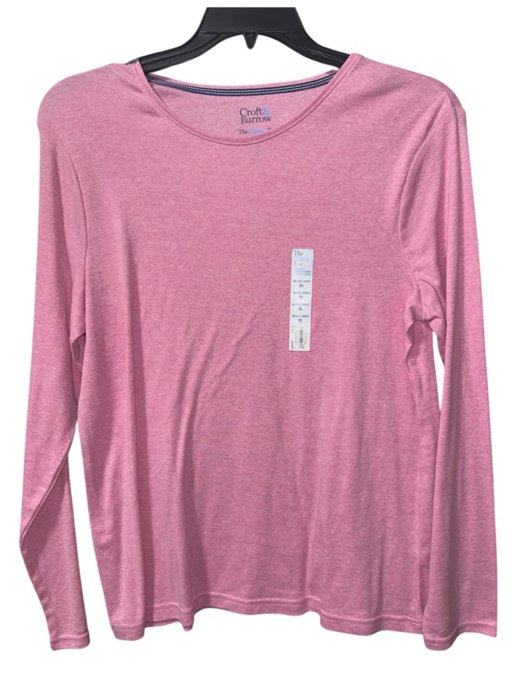 CROFT AND BARROW The Classic Tee Women’s Long Sleeved Crewneck Top